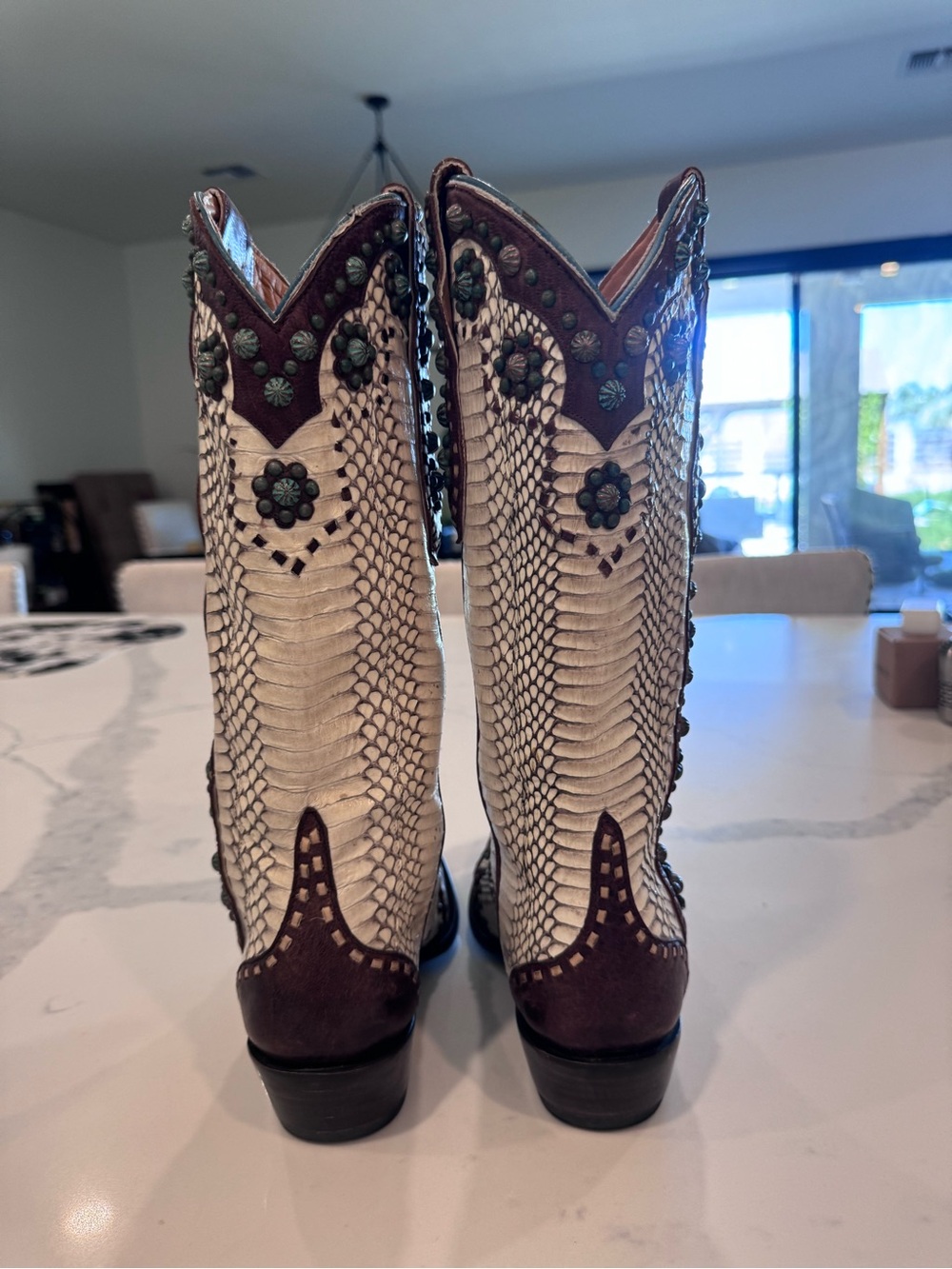 Old Gringo Cream & Brown Genuine High End Western boot. - Picture 5 of 12